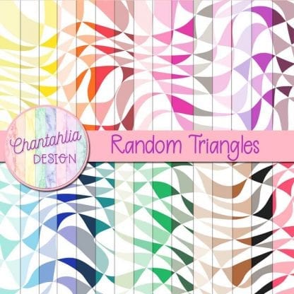Free digital papers featuring a random triangles design