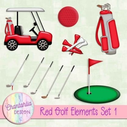 Free design elements in a Red Golf theme