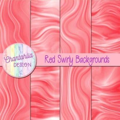 Free red swirly backgrounds digital papers