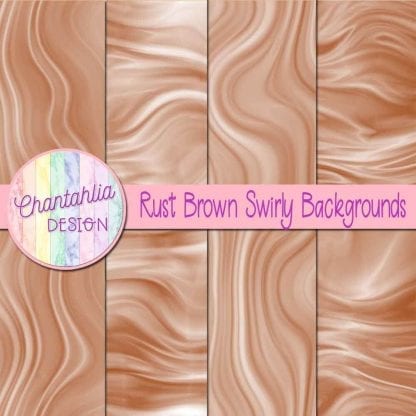 Free rust brown swirly backgrounds digital papers