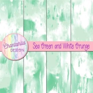 Free sea green and white grunge digital papers