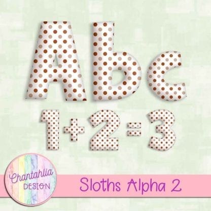 polka dot alpha to match sloths theme
