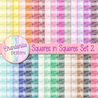 free squares in squares digital papers set 2