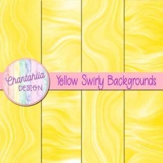 Free yellow swirly backgrounds digital papers