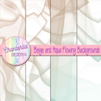 Free beige and aqua flowing backgrounds
