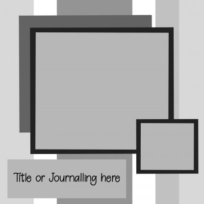 Free digital scrapbooking layout template .psd file.