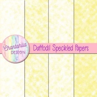 free daffodil speckled digital papers