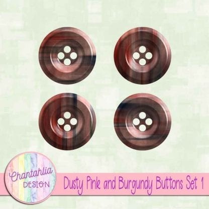 Free dusty pink and burgundy buttons