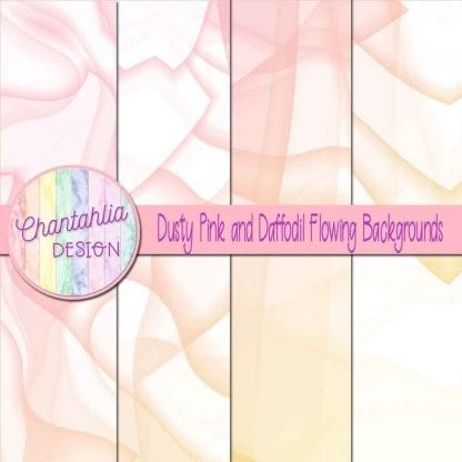 Free dusty pink and daffodil flowing backgrounds