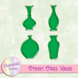 Free green glass vases