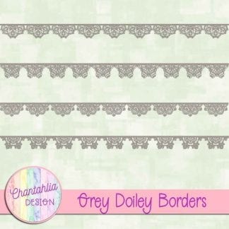 free grey doiley borders