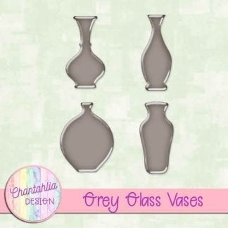 Free grey glass vases