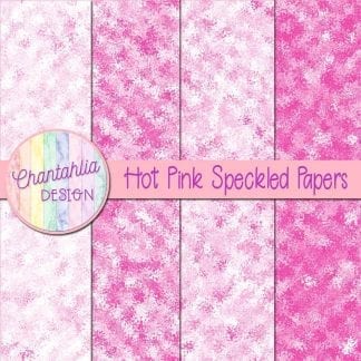 free hot pink speckled digital papers