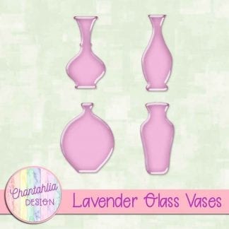 Free lavender glass vases