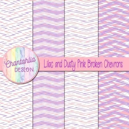 Free lilac and dusty pink broken chevrons digital papers
