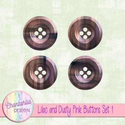 Free lilac and dusty pink buttons
