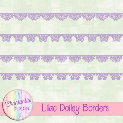 free lilac doiley borders