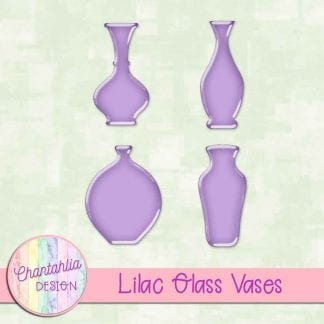 Free lilac glass vases