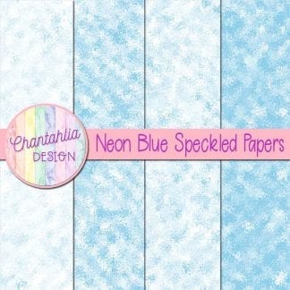 free neon blue speckled digital papers