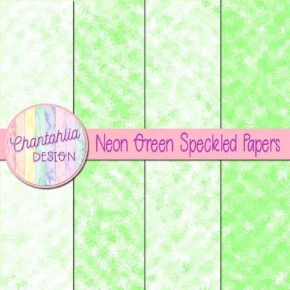 free neon green speckled digital papers