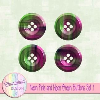Free neon pink and neon green buttons