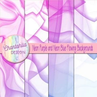 Free neon purple and neon blue flowing backgrounds