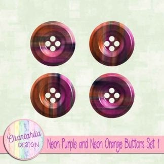 Free neon purple and neon orange buttons