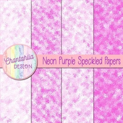free neon purple speckled digital papers