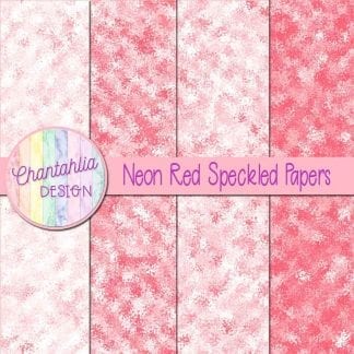 free neon red speckled digital papers