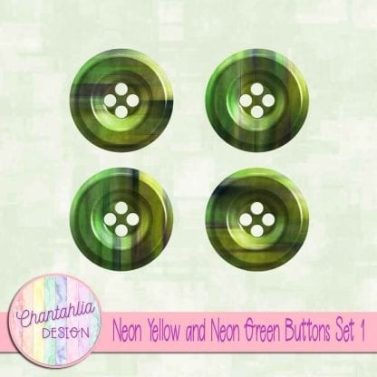 Free neon yellow and neon green buttons