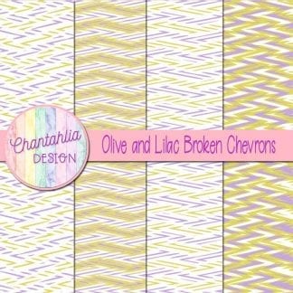 Free olive and lilac broken chevrons digital papers