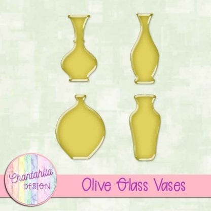 Free olive glass vases