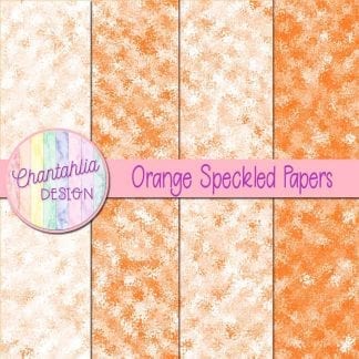 free orange speckled digital papers