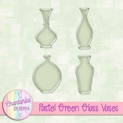 Free pastel green glass vases