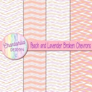 Free peach and lavender broken chevrons digital papers