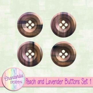 Free peach and lavender buttons