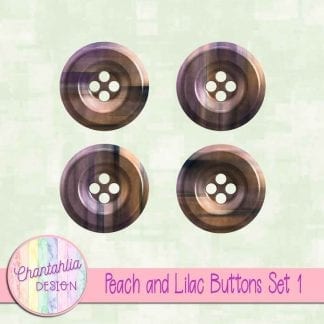 Free peach and lilac buttons