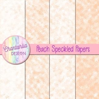 free peach speckled digital papers