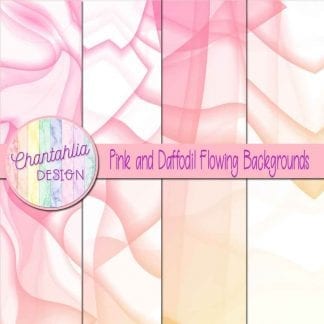 Free pink and daffodil flowing backgrounds