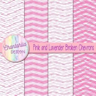 Free pink and lavender broken chevrons digital papers