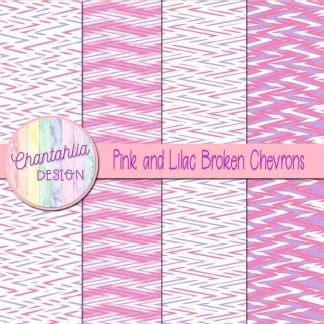 Free pink and lilac broken chevrons digital papers