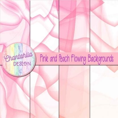 Free pink and peach flowing backgrounds