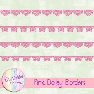 free pink doiley borders