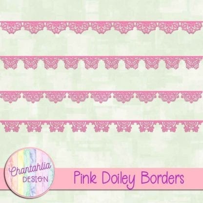 free pink doiley borders