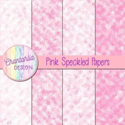 free pink speckled digital papers