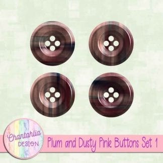 Free plum and dusty pink buttons