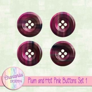 Free plum and hot pink buttons