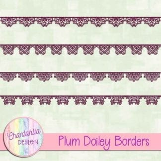free plum doiley borders