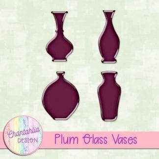 Free plum glass vases