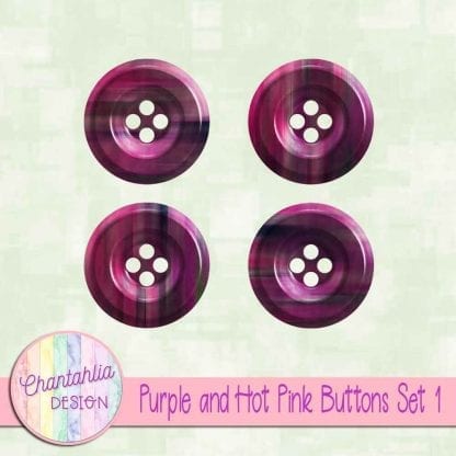 Free purple and hot pink buttons